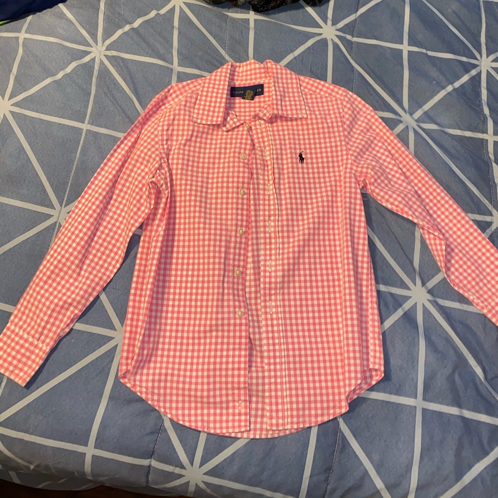 💕Polo Ralph pink flannel💕
